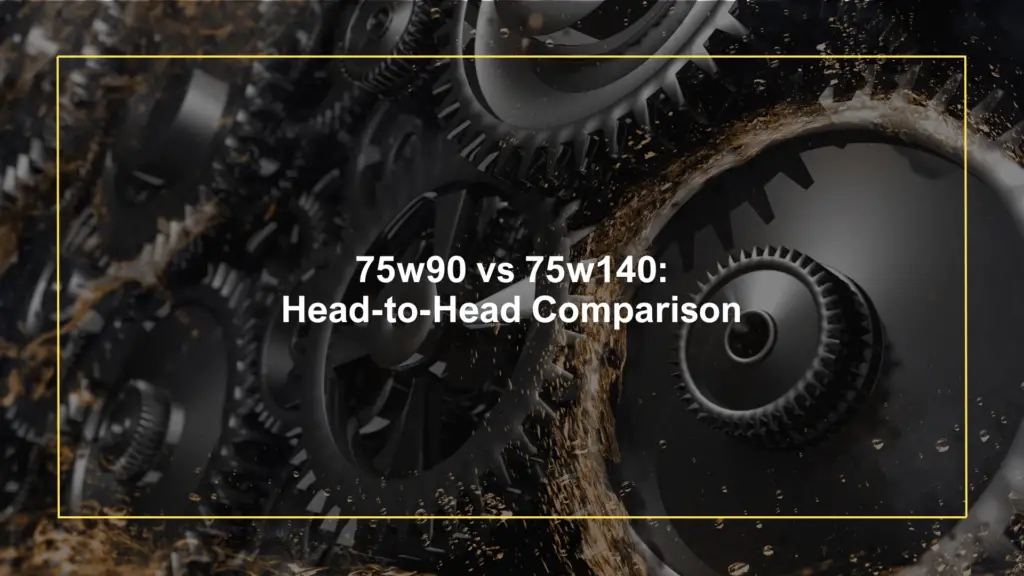 75w90 vs 75w140: Head-to-Head Comparison