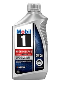 Mobil 1 High Mileage 0w20 motor oil