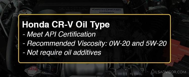 Honda CRV Oil Type