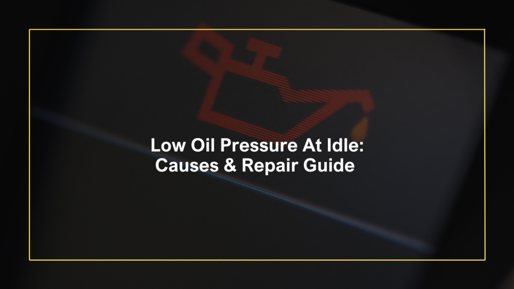 Low Oil Pressure at Idle