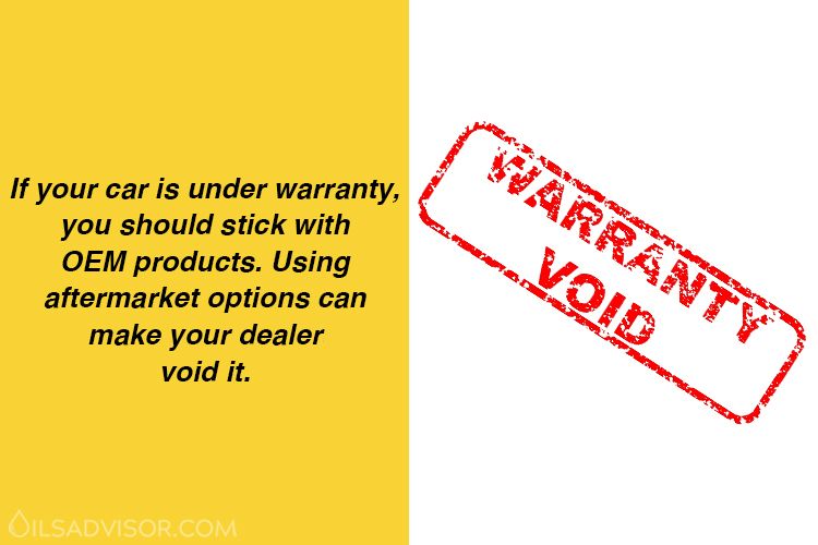 warranty void when using aftermarket products