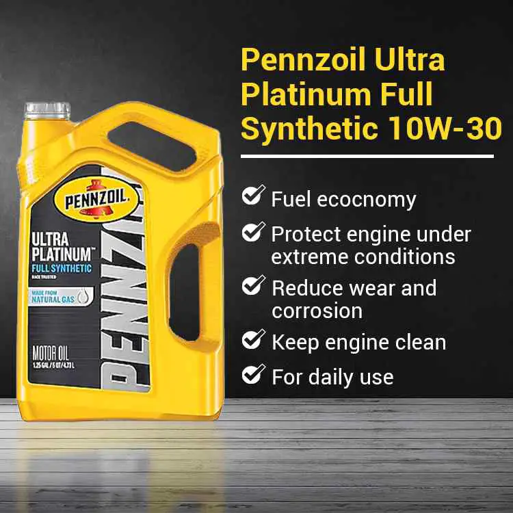 Pennzoil Ultra Platinum Full Synthetic 10W-30 Motor Oil