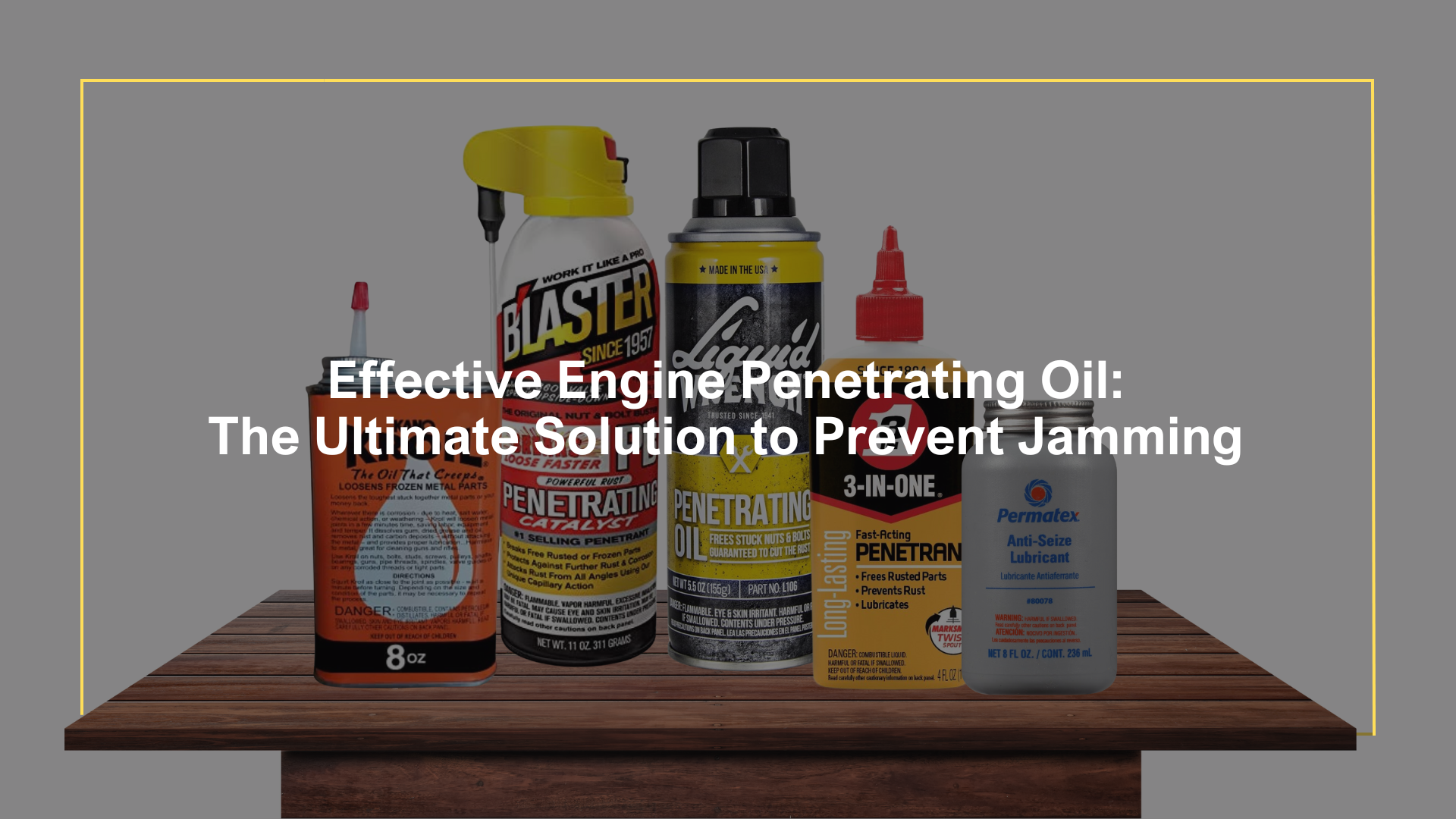 Effective Engine Oil The Solution to Prevent Jamming