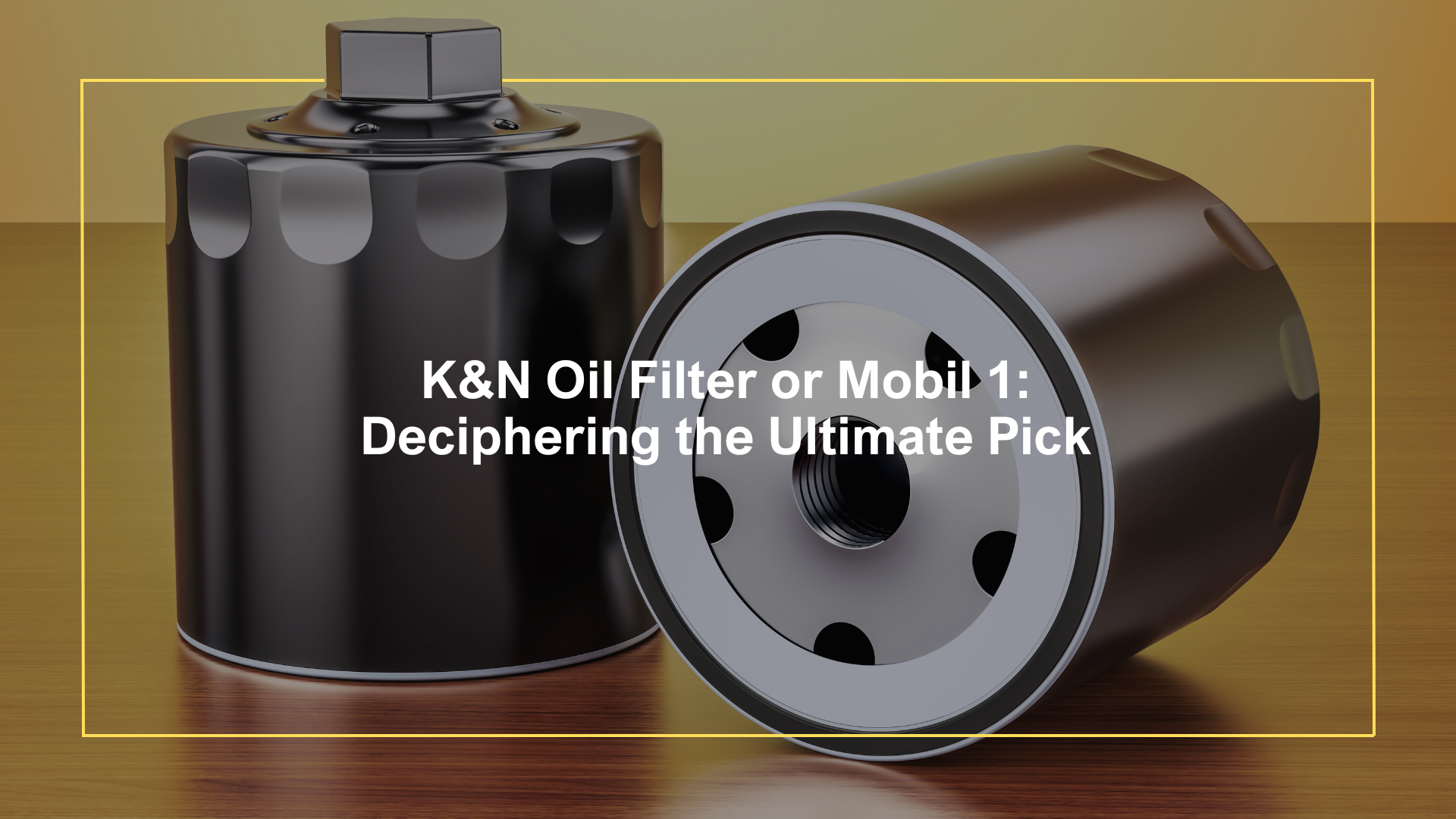 K&N Oil Filter vs. Mobil 1