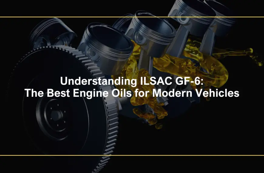 Understanding ILSAC GF-6: The Best Engine Oils for Modern Vehicles
